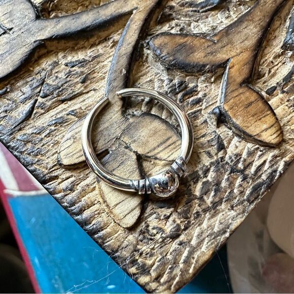 Bali Ball Sterling Silver Toe Ring - Picture 4 of 4